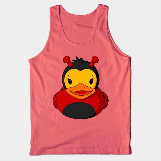 Ladybug Rubber Duck Tank Top by Alisha Ober Designs